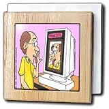 Buy MIRROR SITE - 6 Inch Tile Napkin Holder by 3dRose LLC