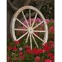 36" Decorative Cedar Wood Wagon Wheel