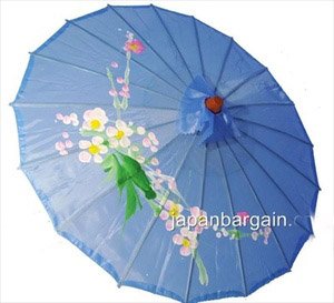 Japanese chinese umbrella parasol 32in l-blue 156-12