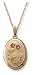14k Gold Filled Flower Mom Locket, 18"