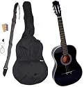 38" BLACK Acoustic Guitar Starter Package (Guitar, Gig Bag, Strap, Pick, eBook)