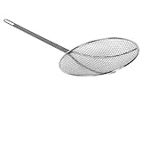ChefLand Round Wire Mesh Skimmer Professional Grade, 5-Inch, Silver