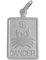 10 Karat White Gold Cancer Zodiac Pendant