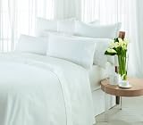 Sheridan, Flat Sheet Double, 300tc Egyptian Blended Cotton, Snow