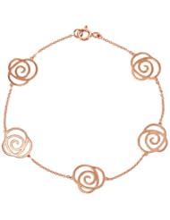 Lux Rose Gold Floral Design Bracelet