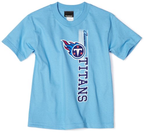 NFL Boys' Tennessee Titans Vertical Presence Tee Shirt (Blue, X-Large)