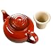 Le Creuset Stoneware 22-Ounce Teapot with Infuser, Cherry