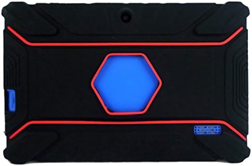 Osgar Defender Series Silicone 7 inch Android Tablet Back Cover Case for 7" Dragon Touch Q88, Y88, Osgar HH083, Chromo, Afunta Q88, Kocaso M752WH/M752SL/M752WH/M752BL 7-Inch, Alldaymall Q88, Axis, Zeepad 7.0, Matricom, Tagital Tablet PC (Black)