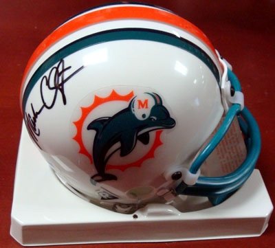 Mark Clayton Autographed/Hand Signed Miami Dolphins Mini Helmet PSA/DNA
