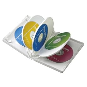 【クリックで詳細表示】サンワサプライ DVDトールケース(8枚収納) DVD-W8-01WH