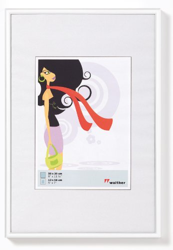 Walther KV520W New Lifestyle Kunststoffrahmen 15 x 20 wei&szlig;