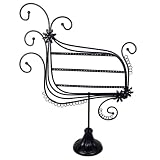 Earring Display Stand- Trapezoid - Black Metal Wire - 13 x 16