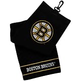 NHL Boston Bruins Embroidered Tri-Fold Golf Towel - Black