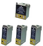 Take4Less 4-pack (3B+1C) T026 T026201 T027 T027201 Black Compatible Ink Cartridges for Epson Stylus Color Ph 810 820 925