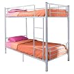 Twin over Twin Metal Bunk Bed - White