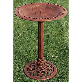 ACE Hardware-GARDEN PALS 2 # 015650-01 LIVING ACCENTS CLASSIC DESIGN BIRD BATH - BRONZE... by LIVING ACCENTS