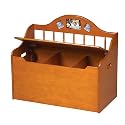 GuideCraft Spindle Toy Chest - Honey
