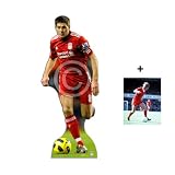 *FAN PACK* - STEVEN GERRARD (ACTION) - LIFESIZE FOOTBALLER CARDBOARD CUTOUT (STANDEE / STANDUP) - LIVERPOOL LFC - INCLUDES 8X10 (25X20CM) STAR PHOTO - FAN PACK #198IMAGE