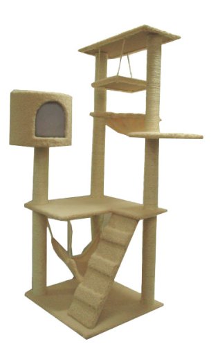 NEPTUNE 55 Cat Tree Condo House Scratcher Pet Furniture bed-05