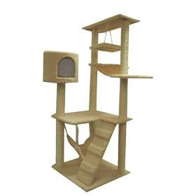 NEPTUNE 55 Cat Tree Condo House Scratcher Pet Furniture bed-05 by NEPTUNE