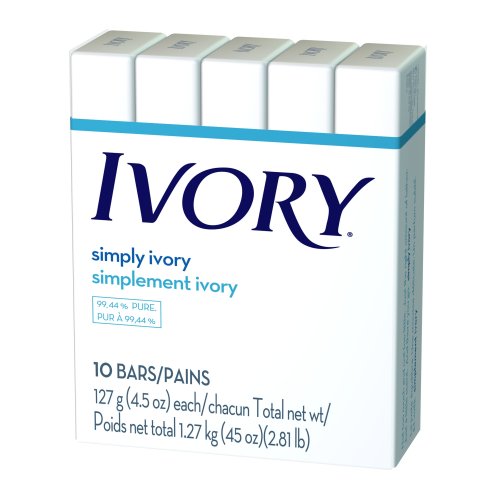 Ivory Soap, 10-count, 4.5-Ounce Bars (Pack of 3)