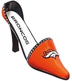 NFL Denver Broncos Football Women's High Heel Shoe Wine Bottle Holder 11"