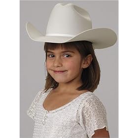 Exclusive White Cattleman Hat by Children's Blend Hats