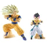 Dragonball Z Action Pose Trading Figures - Part 2 - Super Saiyan 3 Goku & Gotenks (2.5-3.5" Figures)