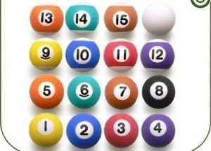 12 assorted billiard style bouncy balls