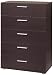 Tvilum Austin 5-Drawer Dresser, Coffee
