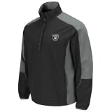 NFL Oakland Raiders Determination Adult Long Sleeved Lightweight Performance Pullovr Jacket