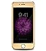 Connetech Titanium Alloy + Tempered Glass 2.5 Round Edge 9h Hardness Screen Protector for Iphone 6 4.7 Inches (Gold)