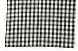 Dunroven House K314-BLK Housecheck Tea Towel in Black with White Background- Pack of 6