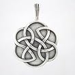 Shield of Destiny Celtic Knot Pendant in Sterling Silver for Men or Women, #8259