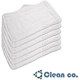 6 Shark Euro Pro Steam Mop Compatible Replacement Clean Co. Pads Europro Microfiber S3250 S3101