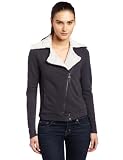 Splendid Womens Heathered French Terry Moto Jacket