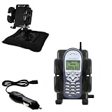 Nextel i205 Auto Bean Bag Dash Holder with Car Charger - Uses Gomadic TipExchange