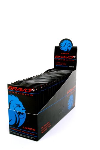 Bravo Condoms - Grip of 24 Large Wicked Thin 3-pack Wallets