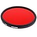 Neewer 67mm Full Red Color Filter for Camera Lens with 67mm Filter Thread