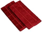 DII Claret Bamboo Dishtowel, Set of 2