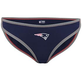New England Patriots Ladies Navy Blue Monday Night Football Bikini Cut Panties