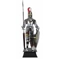 11158 ca. 210 cm hohe tragbare Ritterr�stung ( LARP ) incl. Podest + Zierwaffe + Schild + Waffenrock