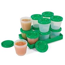 Stay-Fresh Reusable Baby Food Containers 12-Pack