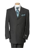 Navy Blue Pinstripe Mens Suit