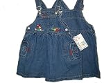 Girls's Sizes 2T/3T/4T/5T Denim Embroidered Jumper Dress, (Prepack=24 PCS Assorted Sizes, Each $6.50)