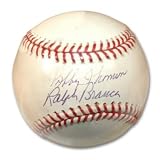 Ralph Branca Bobby Thomson Dual Signed MLB Baseball