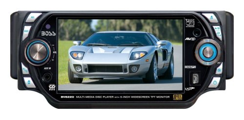 Boss BV8220 5-Inch In-Dash Widescreen Touchscreen TFT Monitor/DVD/MP3/CD Receiver