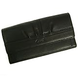 (コーチ)COACH ソーホー プリーテッド レザー ホック式三つ折り長財布[スリムエンベロープ] F42813 SV/BK ブラック