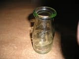 Green Tinted Milk Bottle