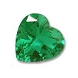 8x8mm Heart Shaped Gem Quality Chatham-Created Cultured Emerald 1.36-1.66 Ct.